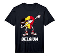 Belgium Heart Dance Belgium Flag T-Shirt - Minimalist Print for Adults