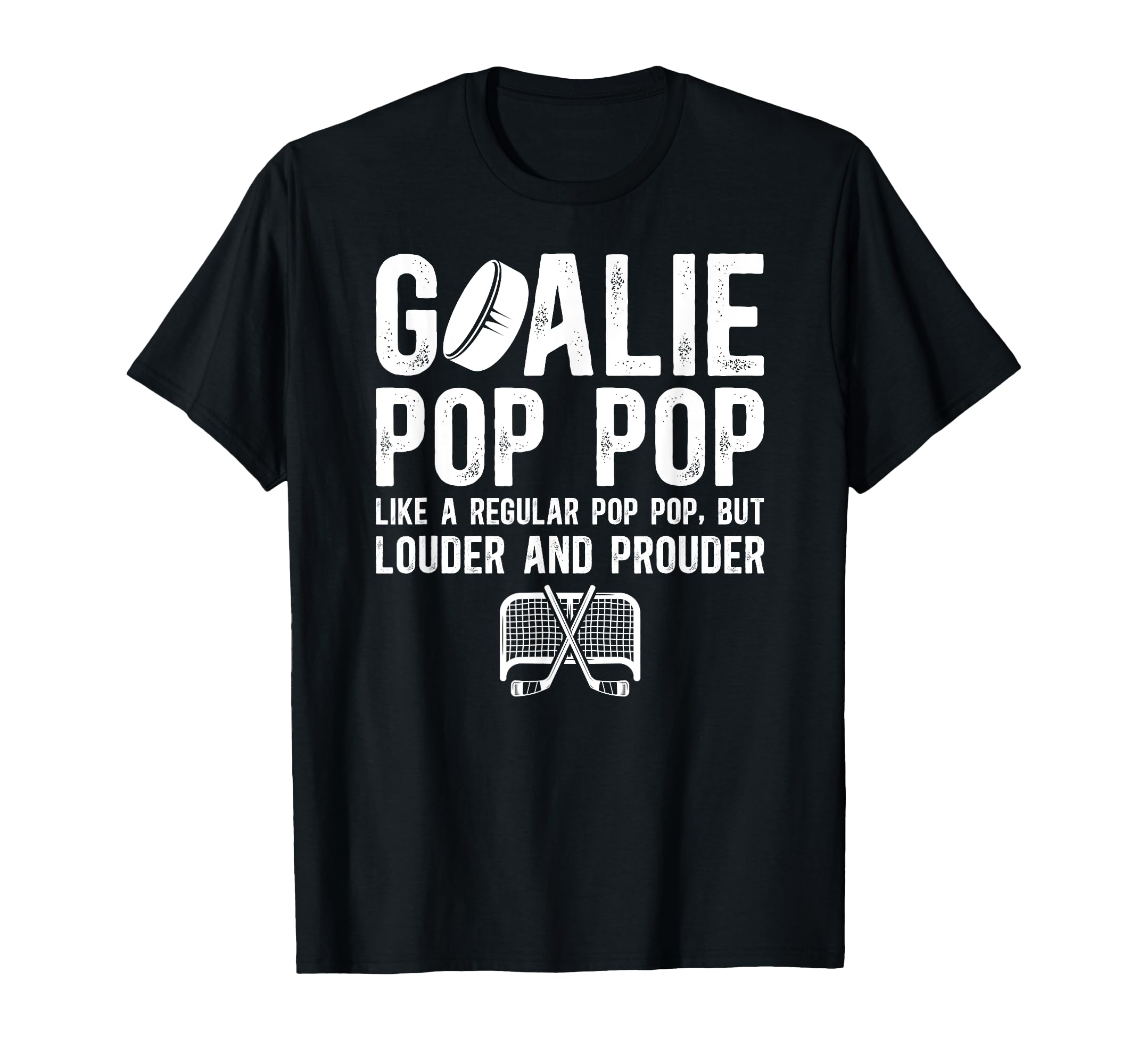Hockey Goalie Pop Pop Ice Hockey T-Shirt - Novelty Apparel for Adults