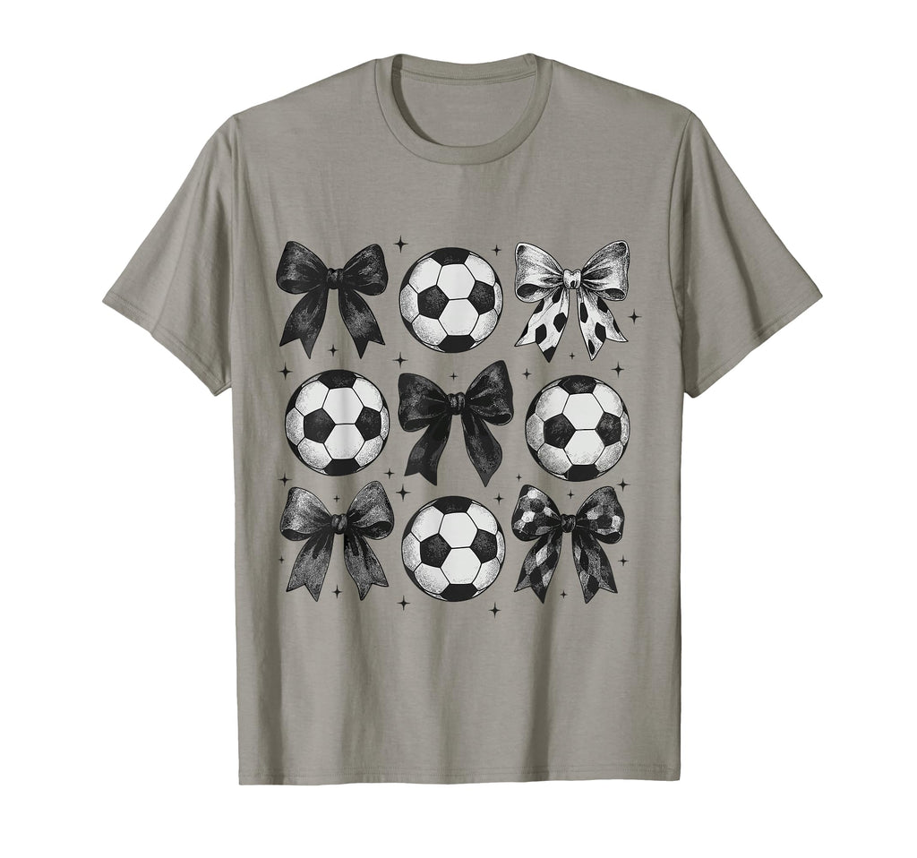 Soccer Coquette Bow Funny Soccer Bow T-Shirt - Unique Graphic Unisex