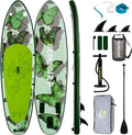 10’6/11’6 Inflatable Stand Up Paddle Board with Premium Paddleboards Accessories, Wide Stable Designed SUP Paddleboard for Adults & Youth.