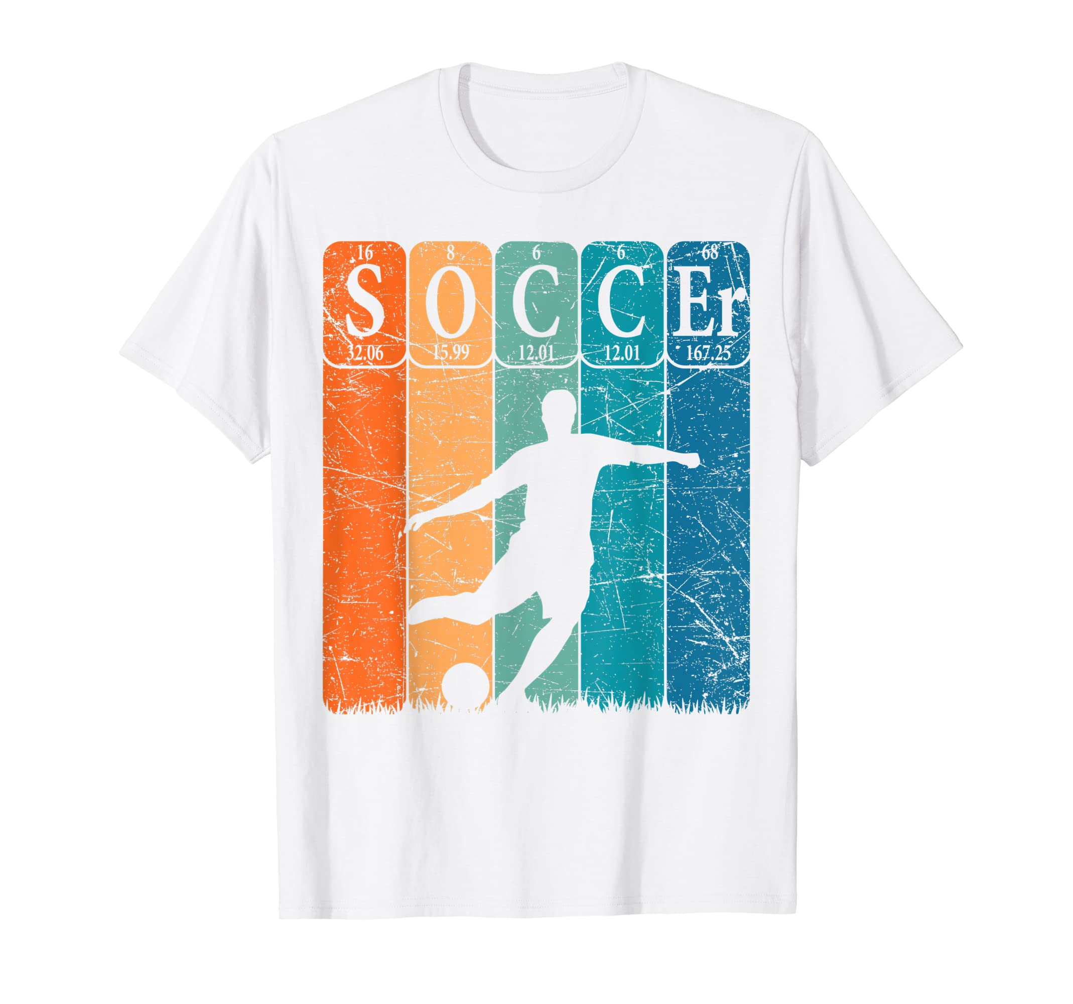 Soccer Periodic Table Elements T-Shirt - Fun Novelty Design Men Women