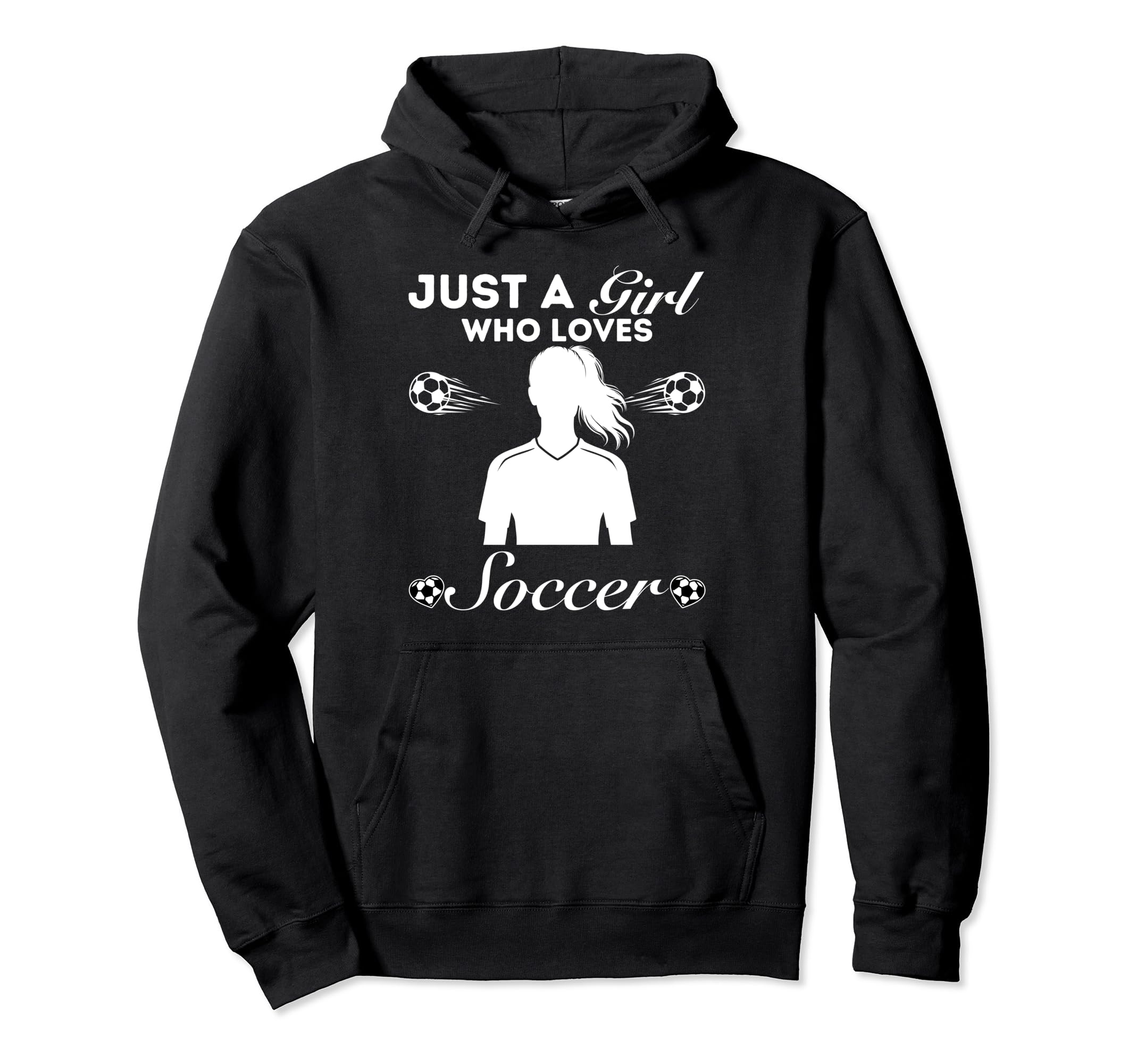 Just Who Loves Soccer Hoodie - Fun Novelty Design for Adults