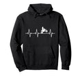 Dirt Bike Heartbeat Motocross Hoodie - Custom Art Print Unisex