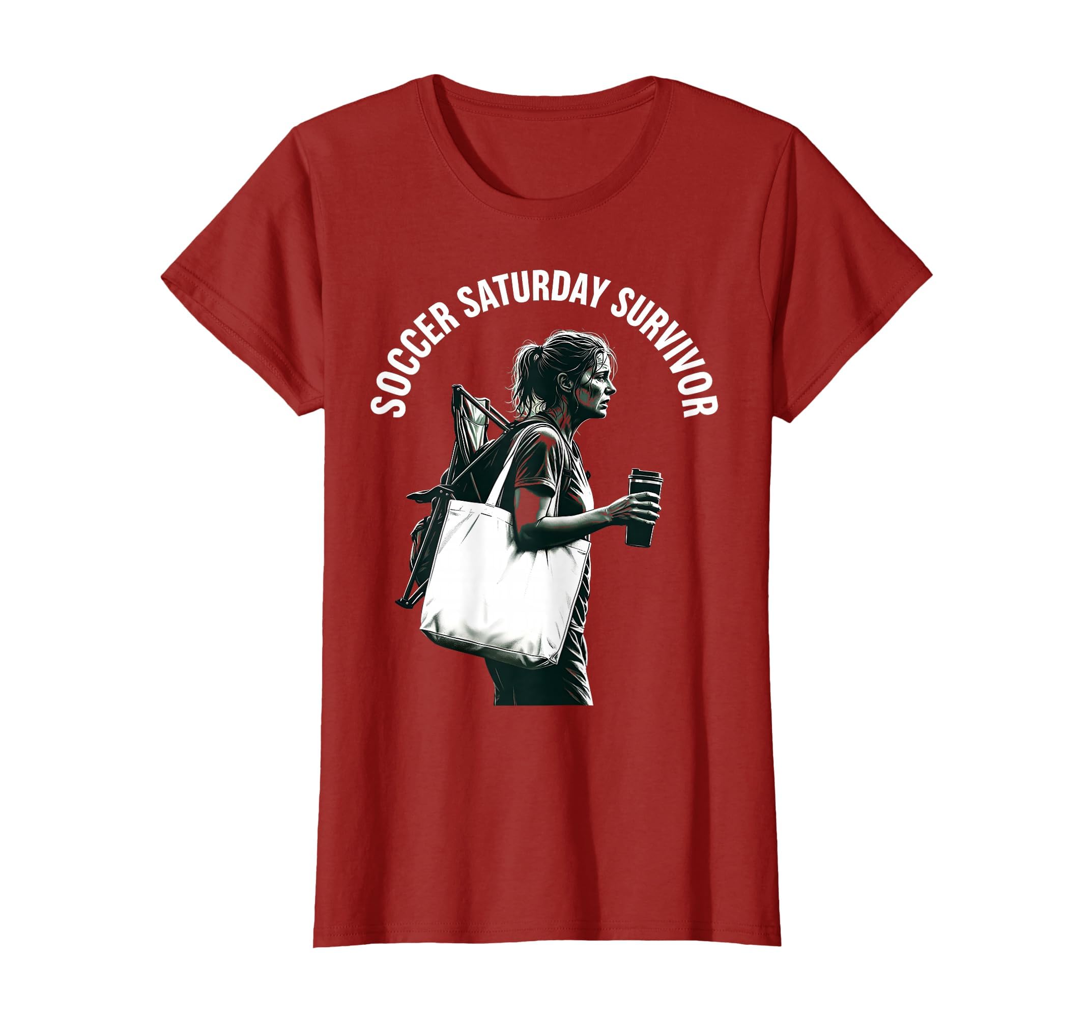Soccer Saturday Survivor Soccer Mom T-Shirt - Custom Art Print Men Women