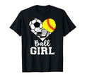 Ball Heart Soccer Softball Hockey T-Shirt - Aesthetic Graphic Men Women