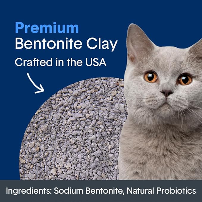 Boxie® Probiotic 40 Day Natural Odor Control Cat Litter, 16lb Clumping Clay Kitty Litter (Pack of 2)