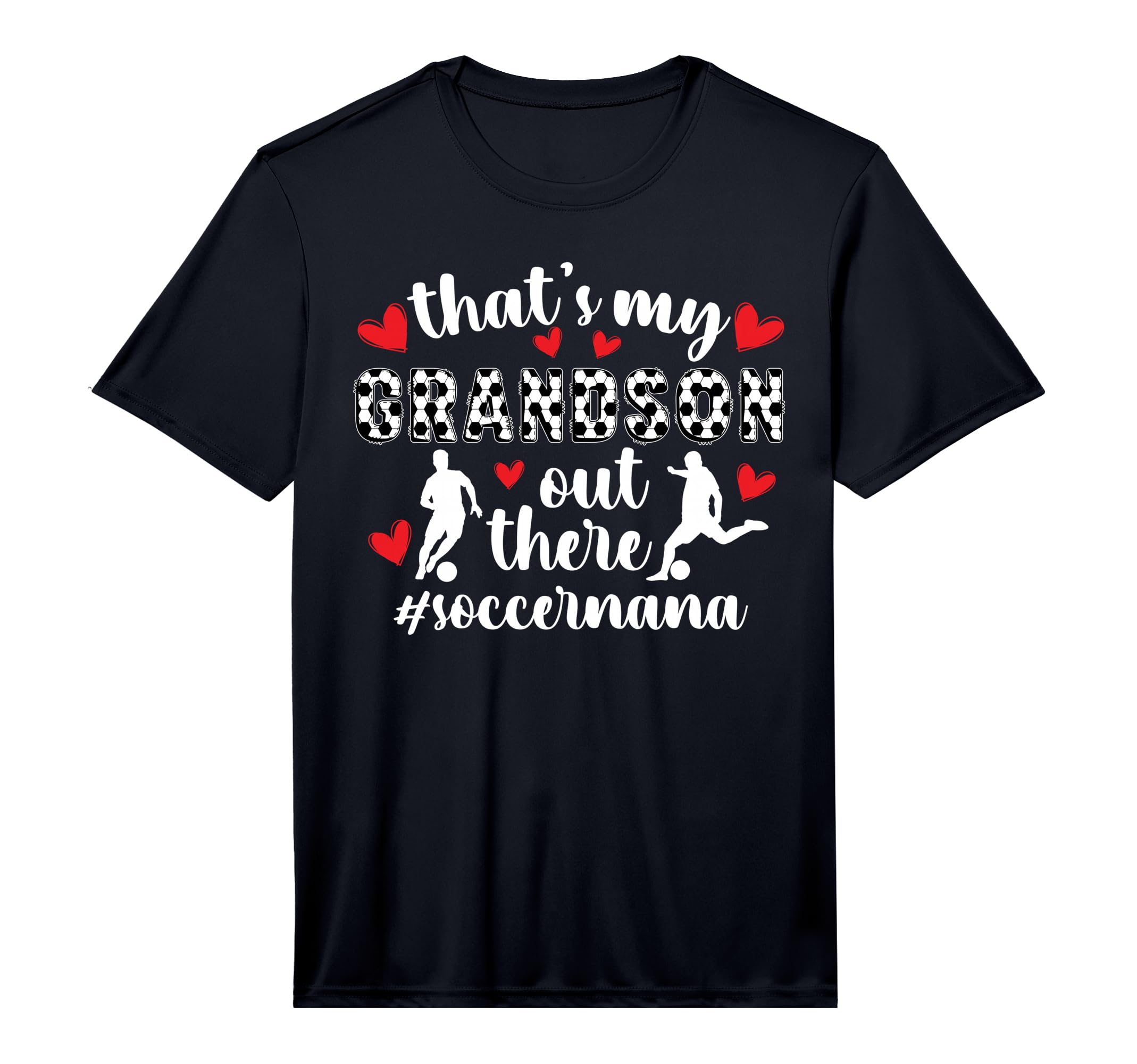 Mens Thats My Grandson Soccer Nana T-Shirt - Minimalist Print for Adults