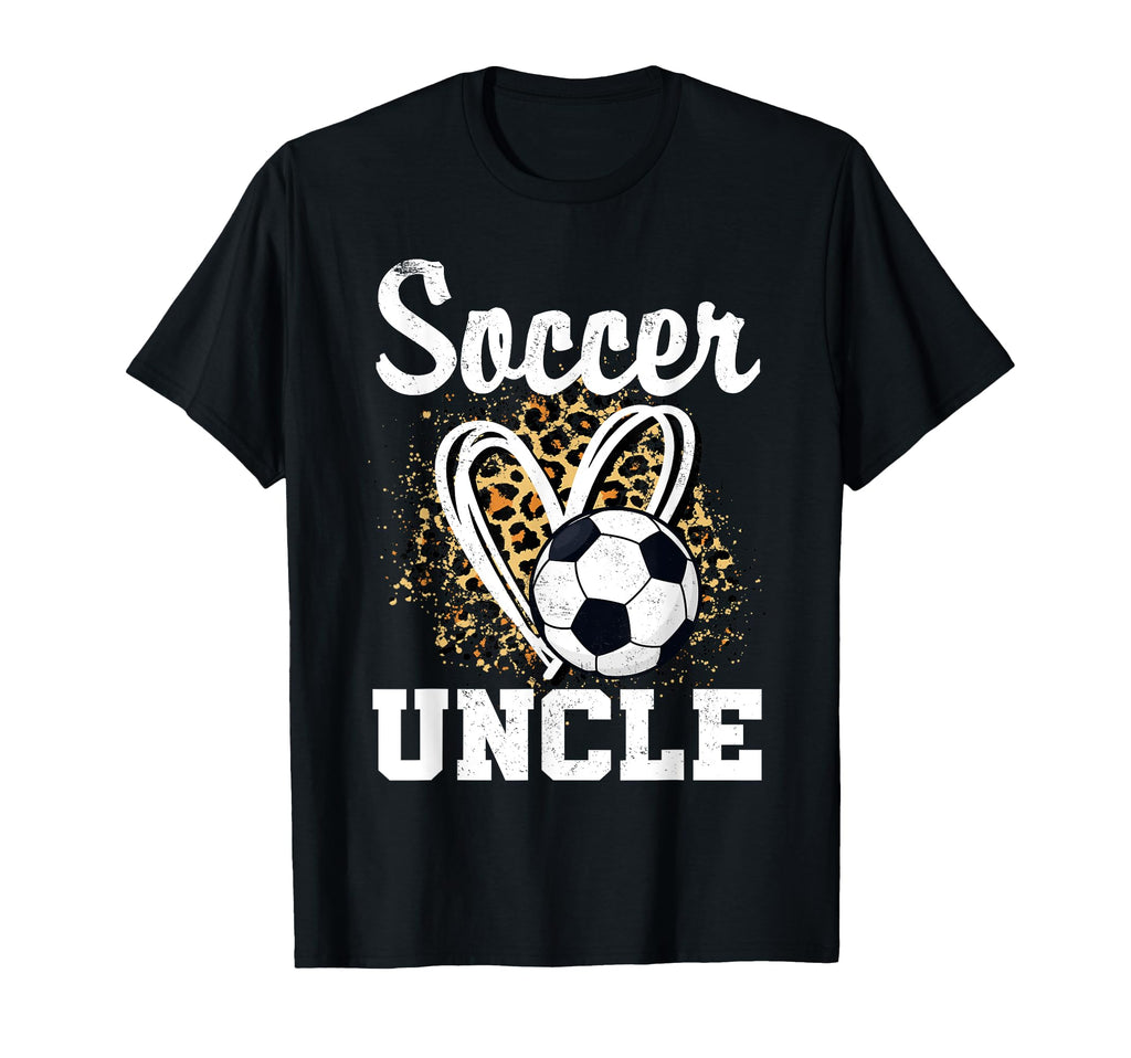 Soccer Uncle Leopard Heart Soccer Fan Sweatshirt - Aesthetic Graphic Unisex