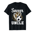Soccer Uncle Leopard Heart Soccer Fan Sweatshirt - Aesthetic Graphic Unisex