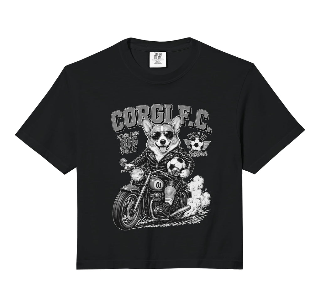 Pembroke Welsh Corgi Motorbike Love T-Shirt - Aesthetic Graphic Unisex