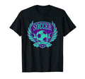 Purple Teal Distressed Lifes T-Shirt - Casual Everyday Wear Men Women