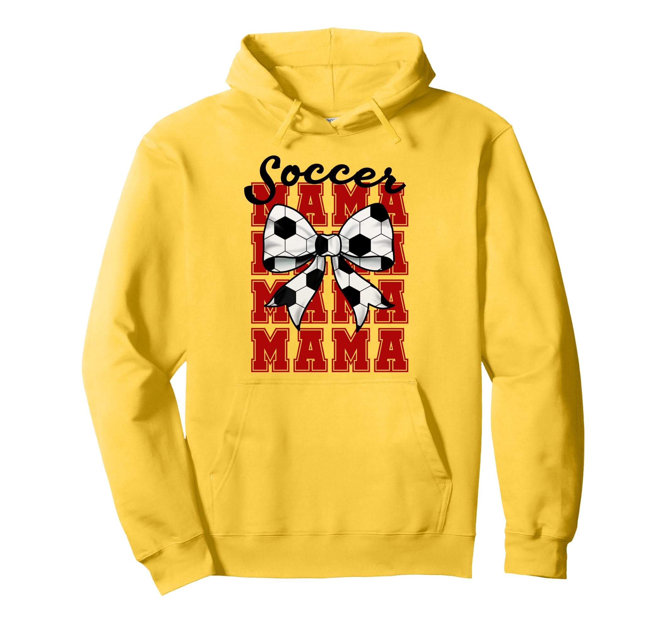 Soccer Bow Mama Mama Mama Mama Game Hoodie - Fun Novelty Design for Adults