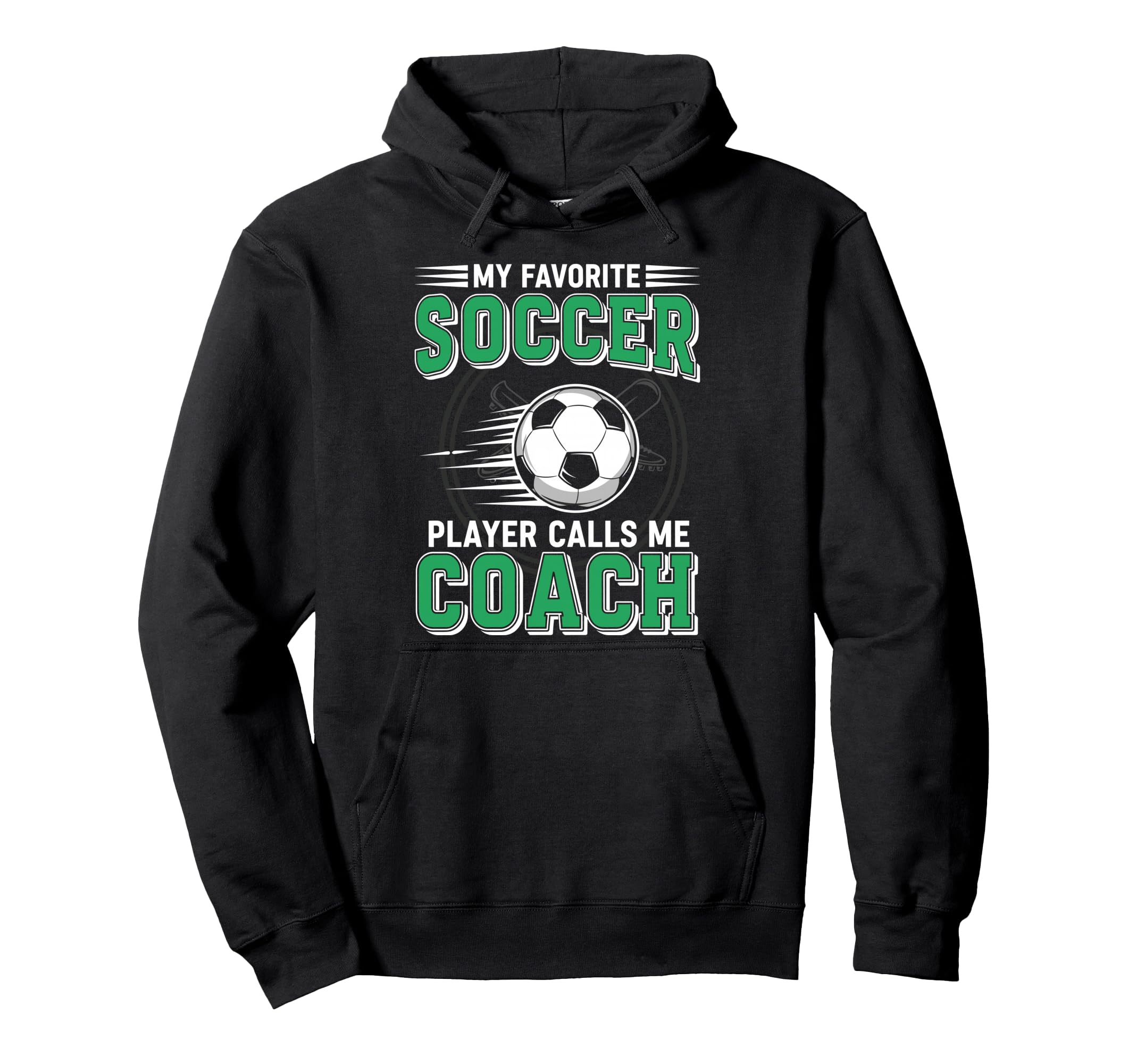 My Favorite Soccer Player Calls Me Coach Hoodie - Aesthetic Graphic Unisex