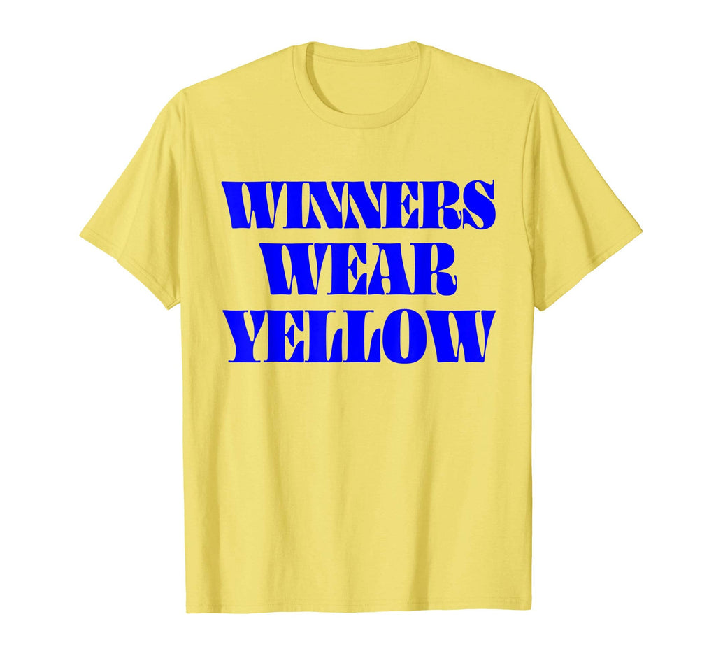 Winners Wear Yellow Team Game T-Shirt - Minimalist Print for Adults
