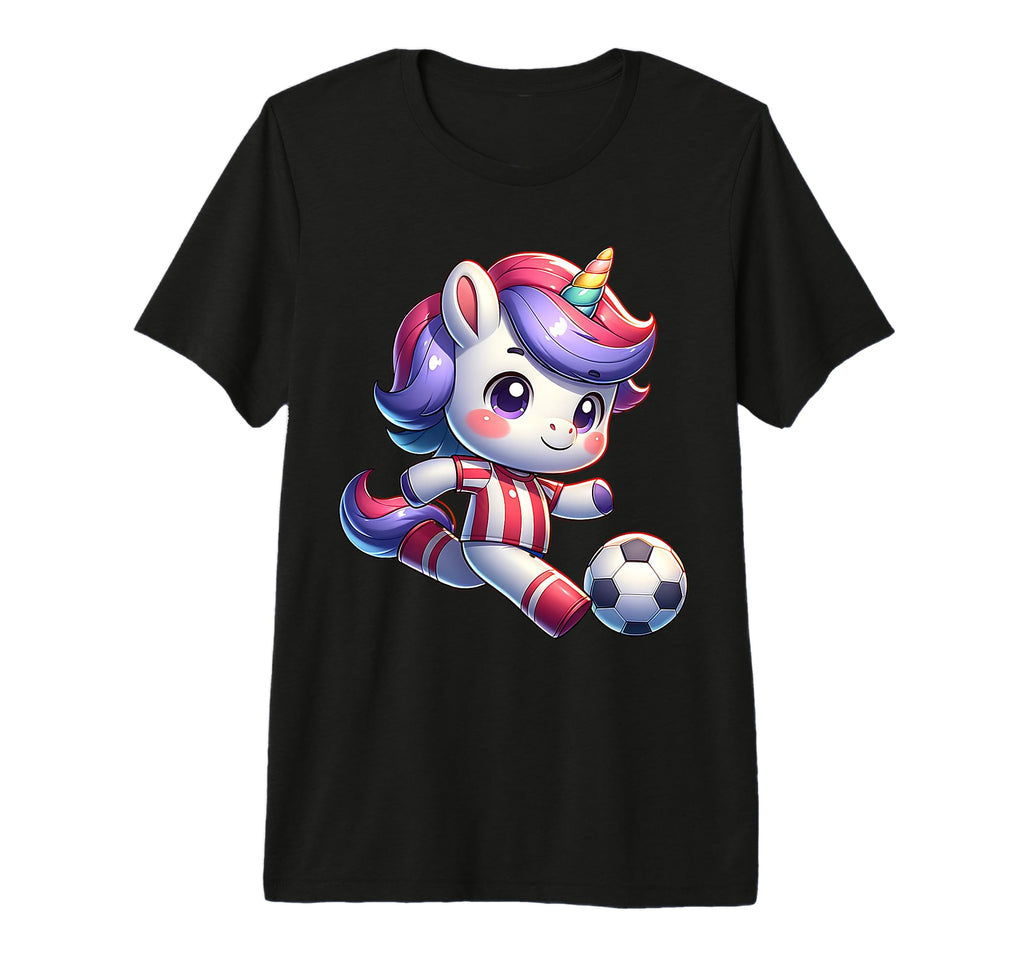 Footballer Unicorn Fans Soccer Team T-Shirt - Unique Graphic Men Women