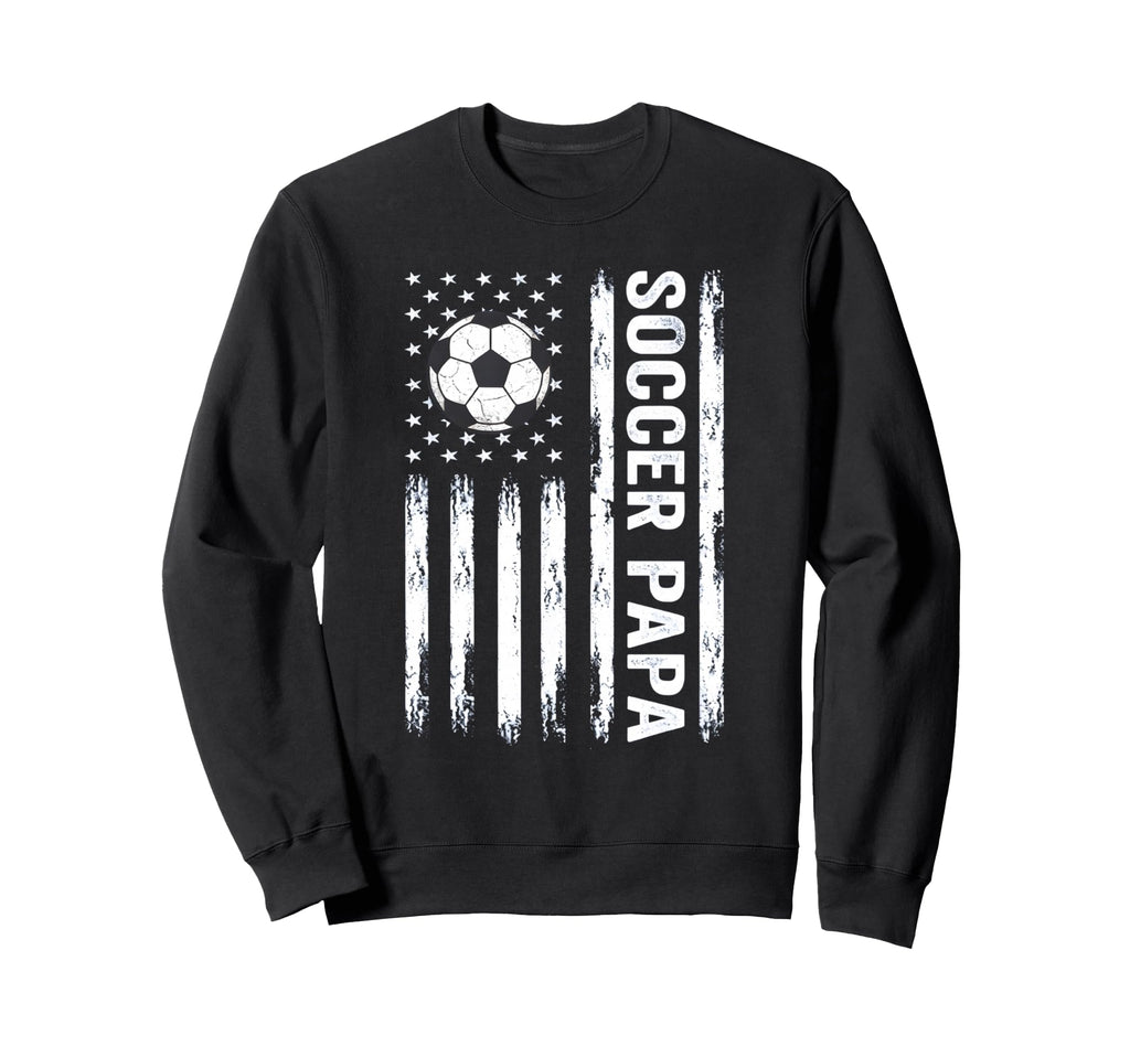 Soccer Papa Proud Soccer Grandpa Usa Sweatshirt - Novelty Apparel Unisex