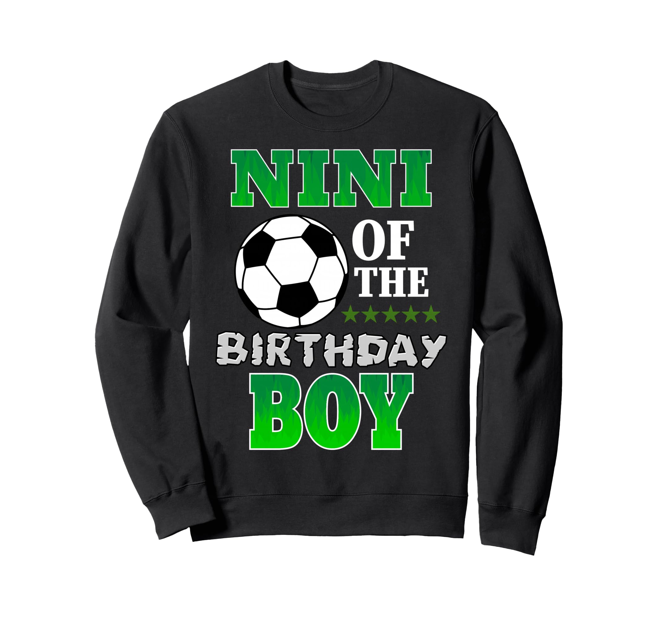 Nini Birthday Soccer Stars Outfit Sweatshirt - Streetwear Style for Adults