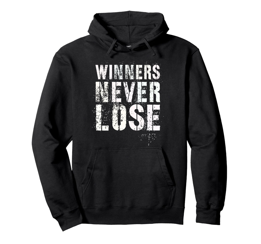 Winners Never Lose Motivational Game Hoodie - Custom Art Print for Adults