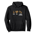 Peace Love Soccer Baseball Softball Hoodie - Aesthetic Graphic Men Women