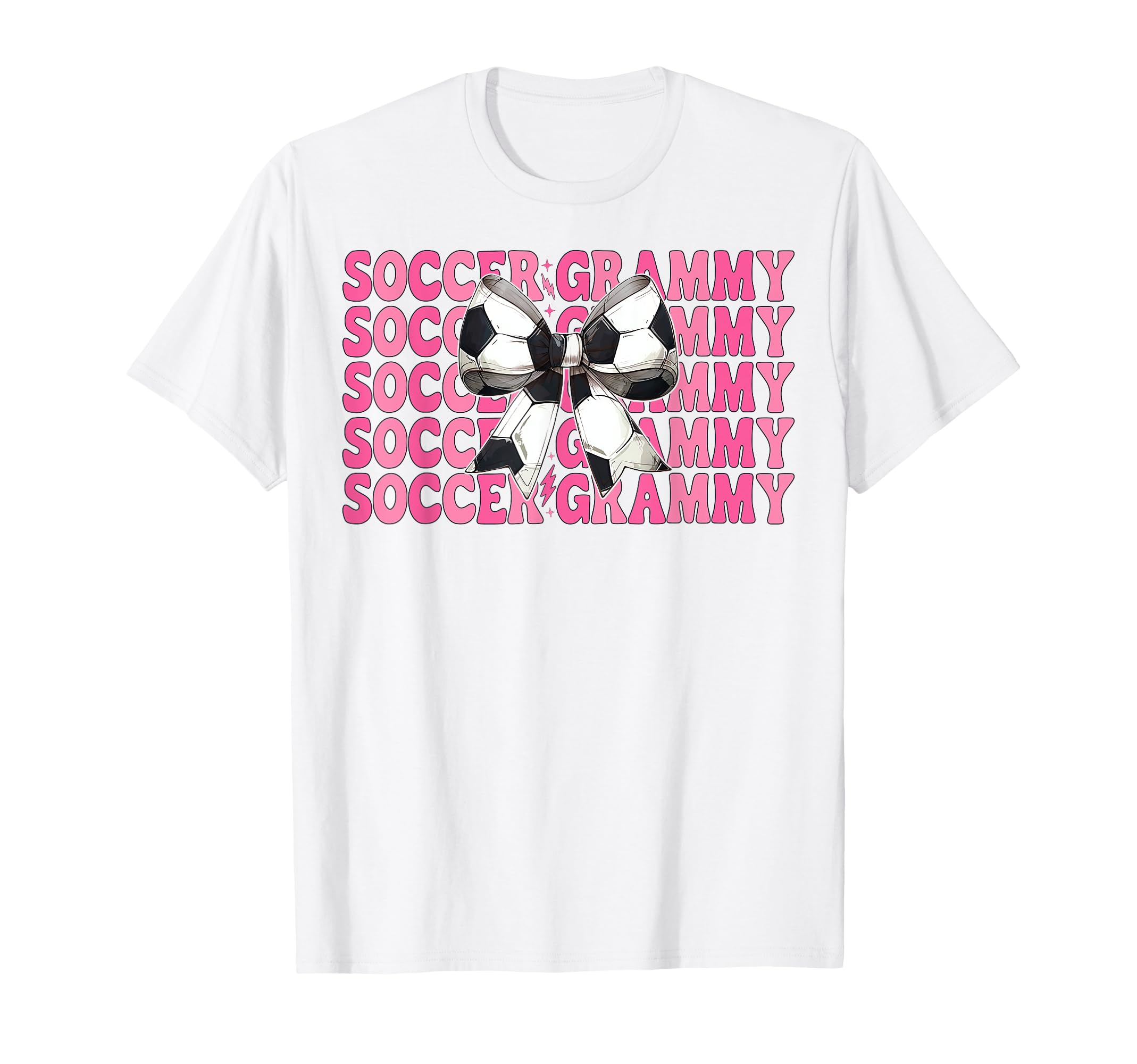 Soccer Grammy Soccer Grandma Coquette T-Shirt - Unique Graphic Men Women