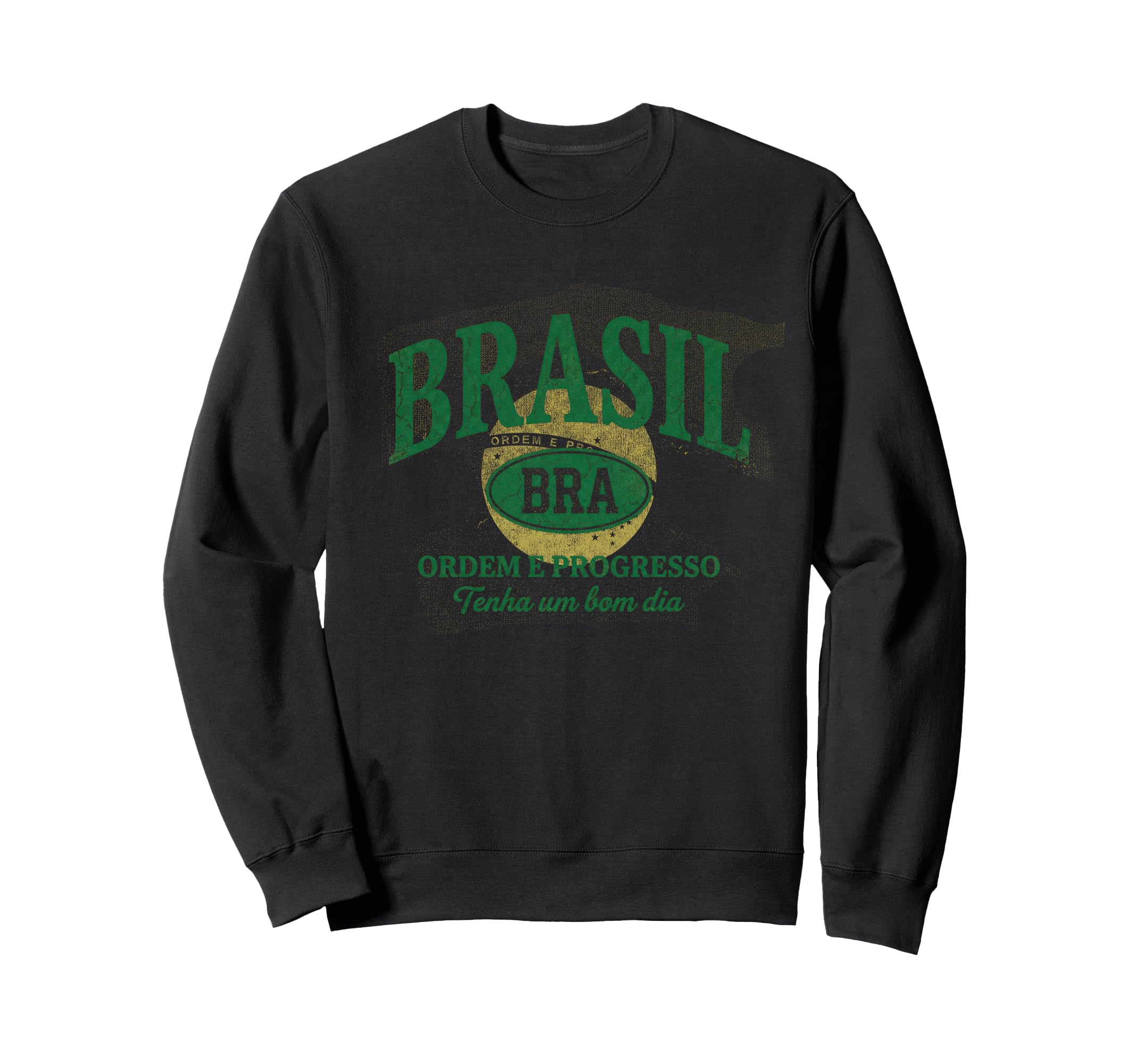 Brazil Gift Flag Brazilian Fan Sweatshirt - Aesthetic Graphic for Adults