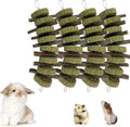 kathson Rabbit Chew Toys,Bunny Grind Teeth 100% Natural Organic Apple Wood Stick Improve Rodent Health Rabbits Hamsters Squirrel Guinea Pig(4 Pieces)