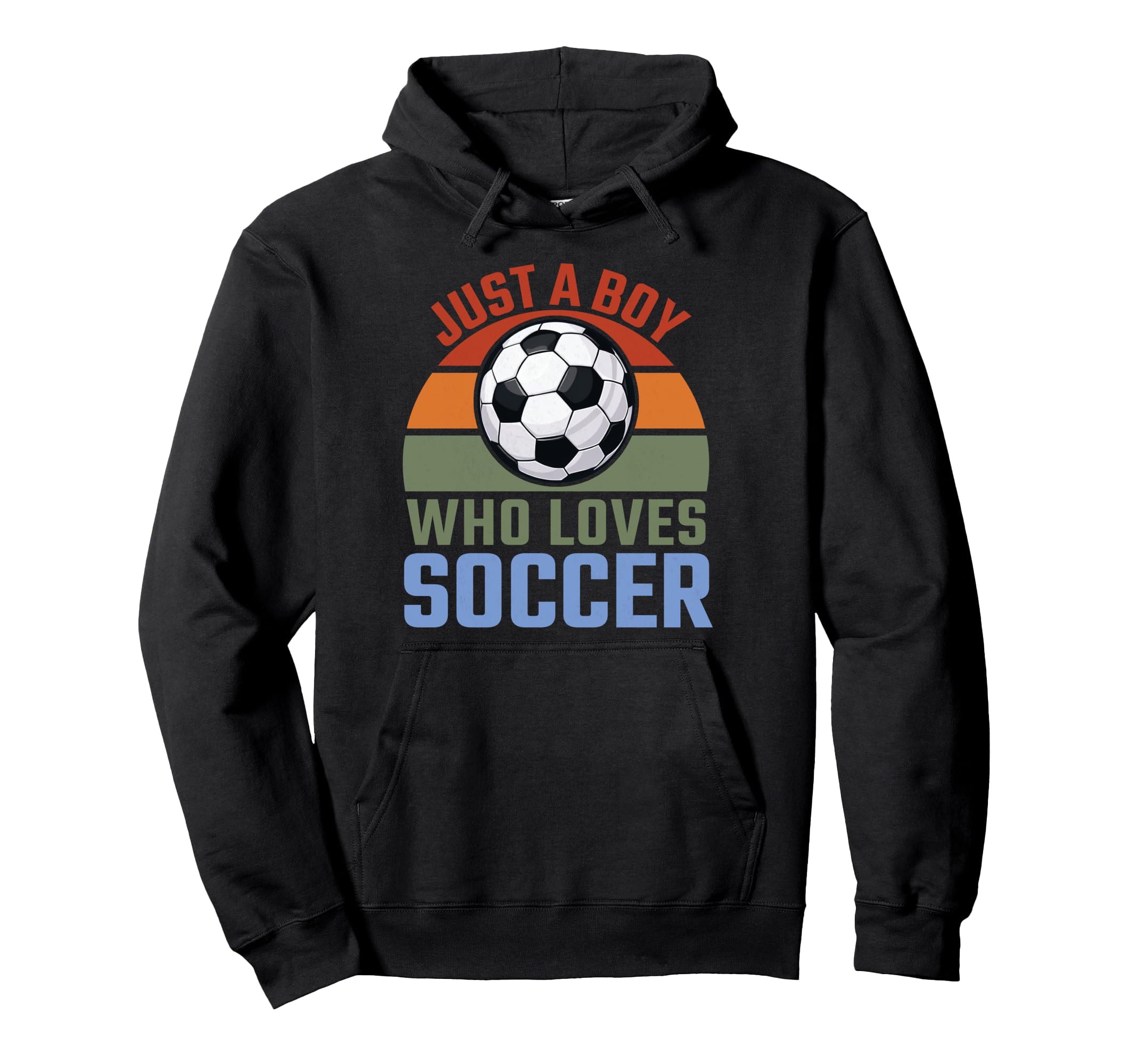 Just Who Loves Soccer Soccer Player Hoodie - Graphic Print Unisex