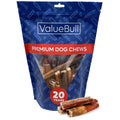 ValueBull Bully Sticks for Large Dogs, Thick 4-6 Inch, Varied Shapes, 25 Count