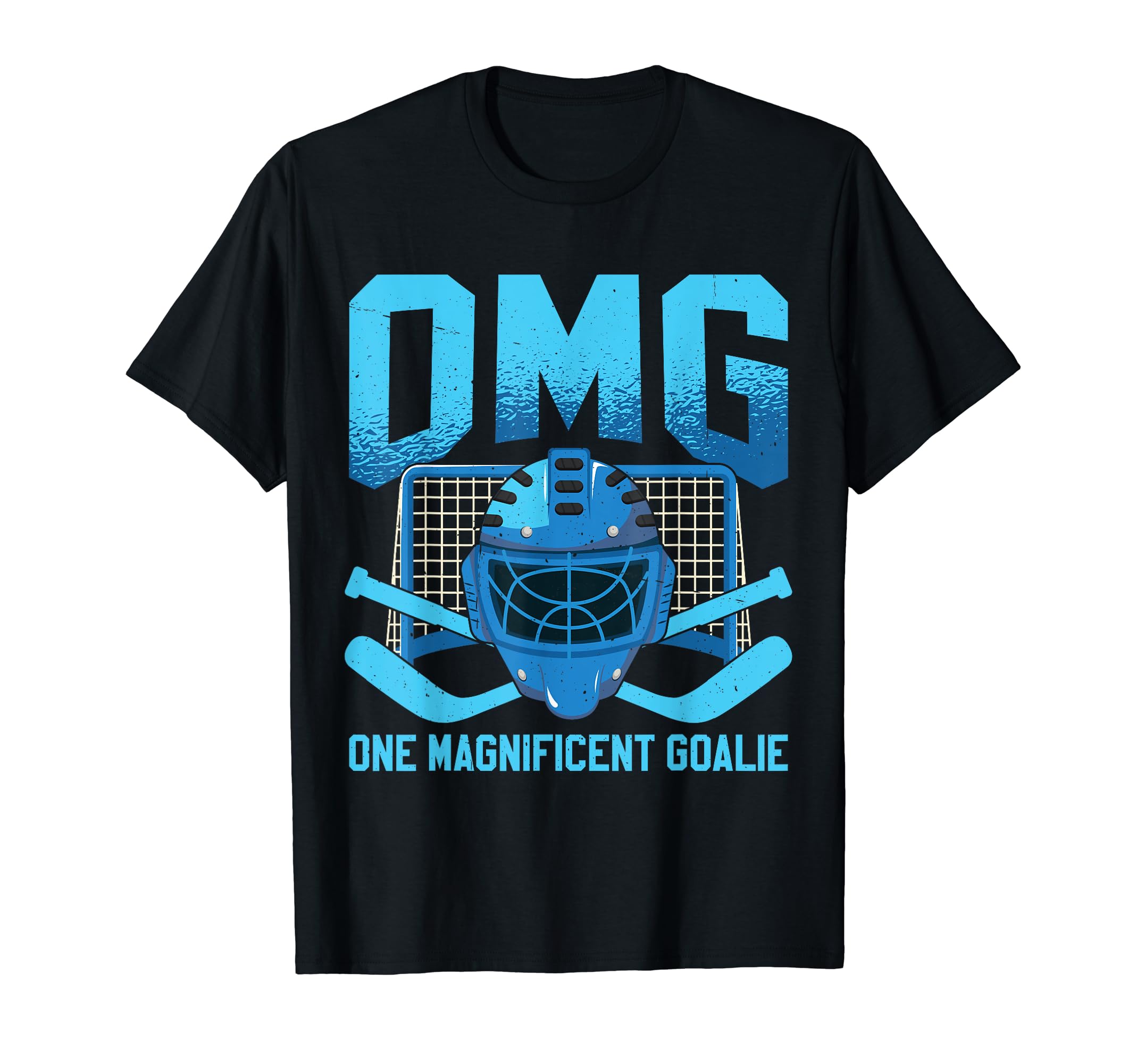 Funny Ice Hockey Goalie Goalkeeper T-Shirt - Minimalist Print Unisex