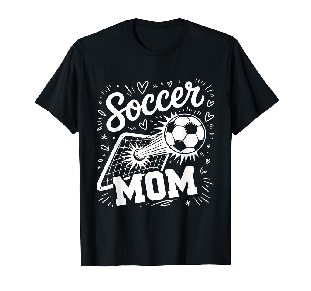 Soccer Mom Heart Family Mothers Day T-Shirt - Fun Novelty Design Unisex