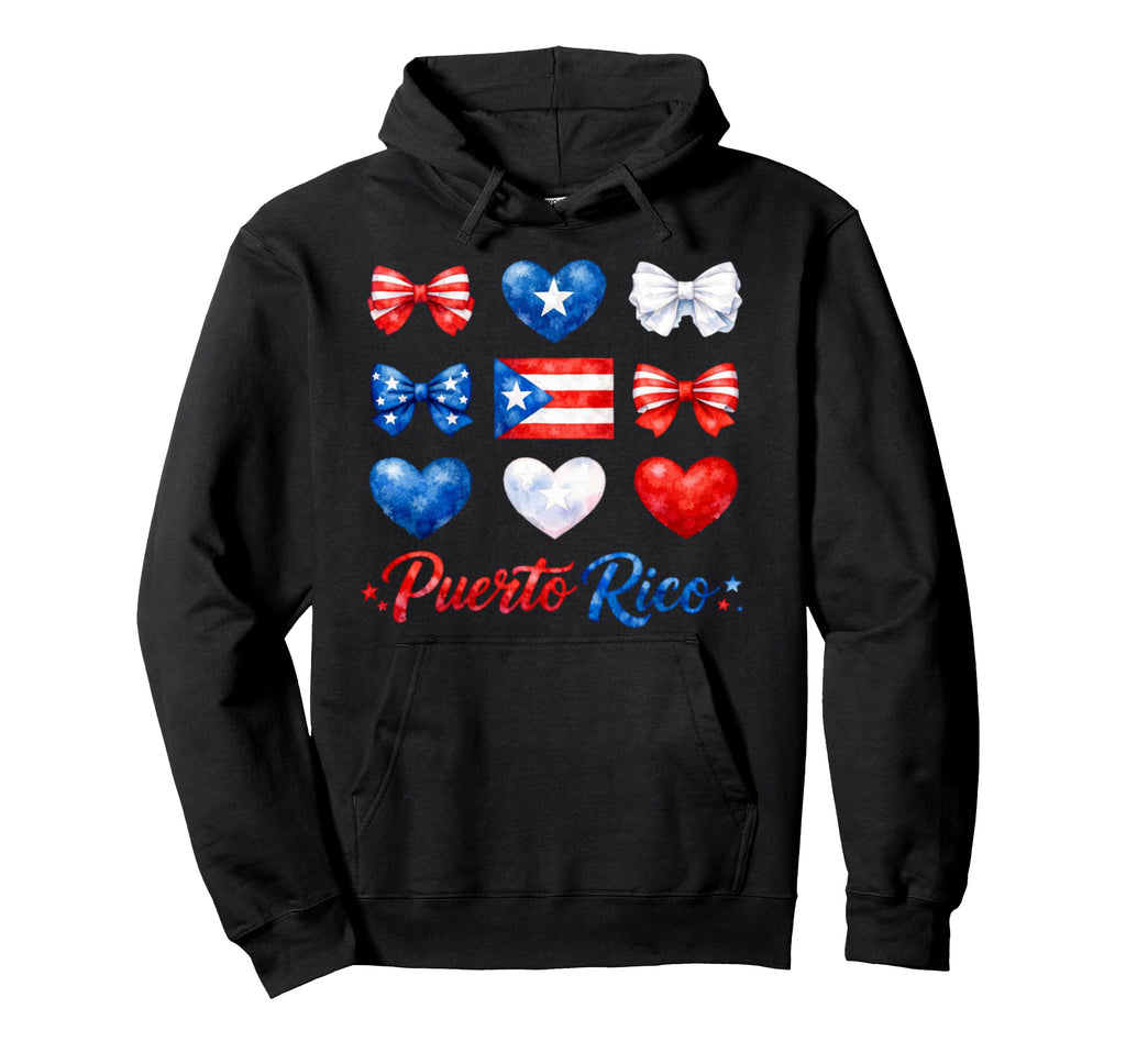 Puerto Rico Flag Soccer Lovers Hoodie - Minimalist Print for Adults