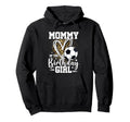 Mommy Birthday Soccer Ball Mom Leopard Hoodie - Minimalist Print Men Women