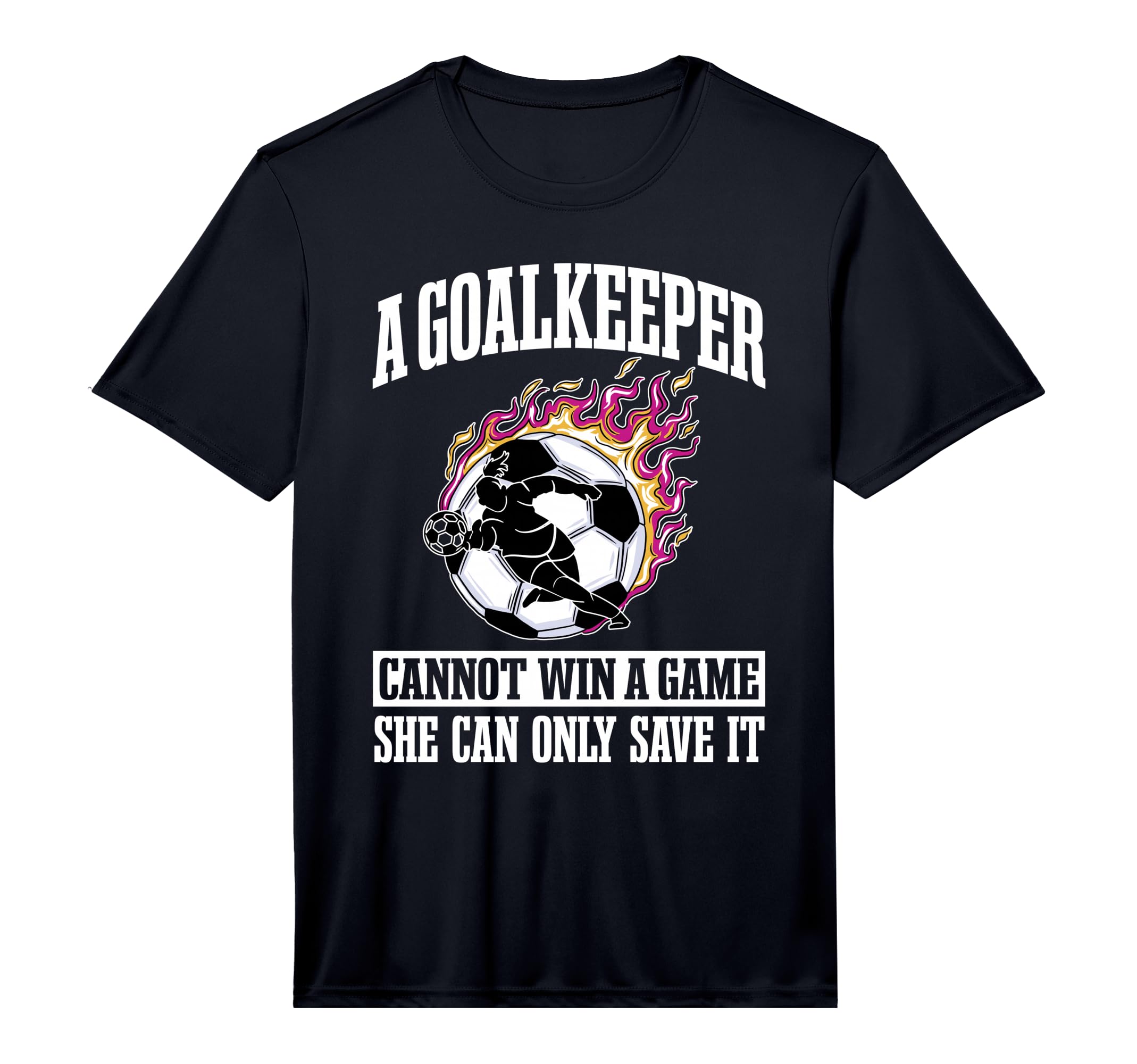 Goalie Goalkeeper Soccer Player T-Shirt - Custom Art Print for Adults