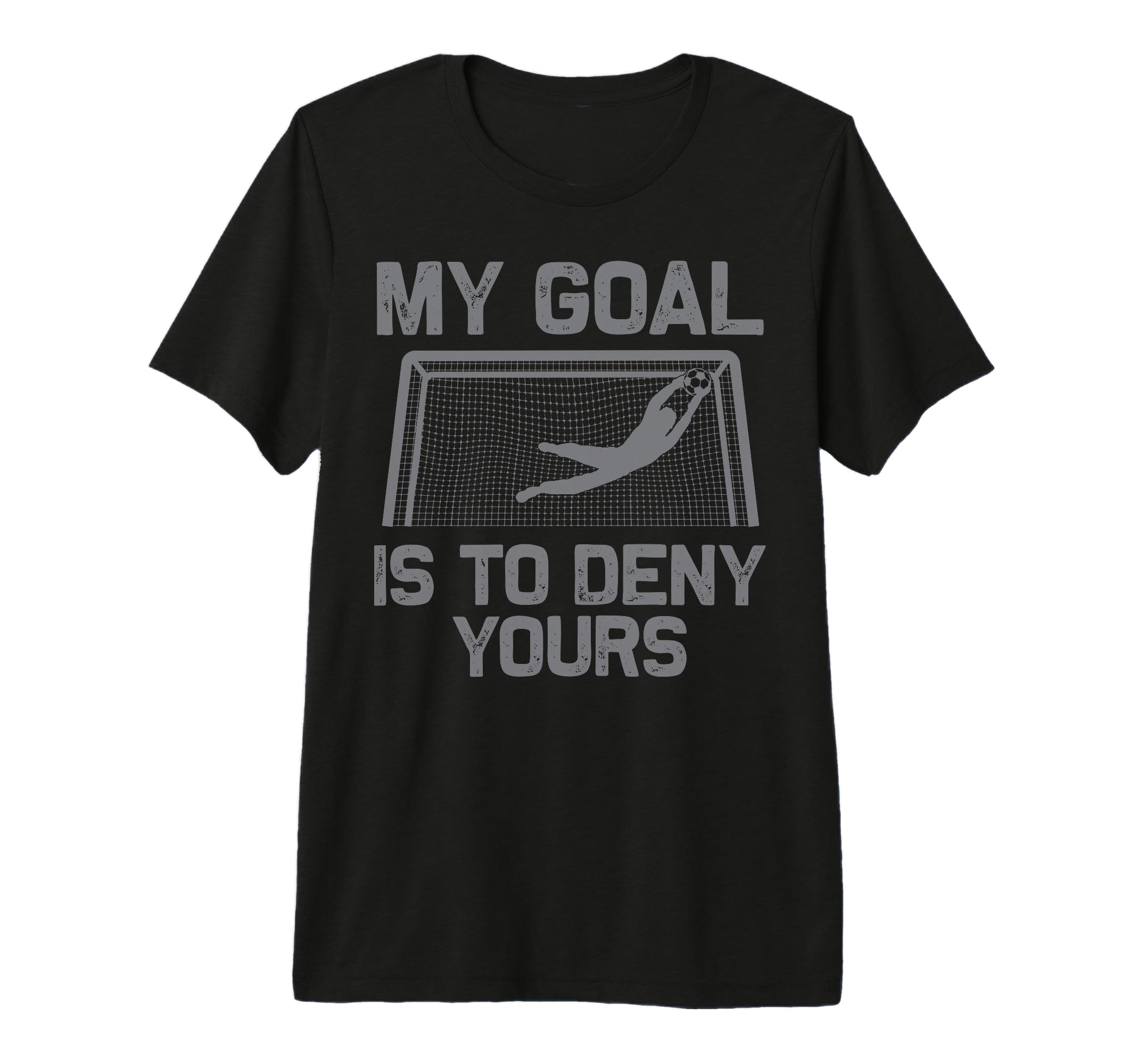 Soccer Goalie Art Gag Soccer Player Tri T-Shirt - Graphic Print Unisex