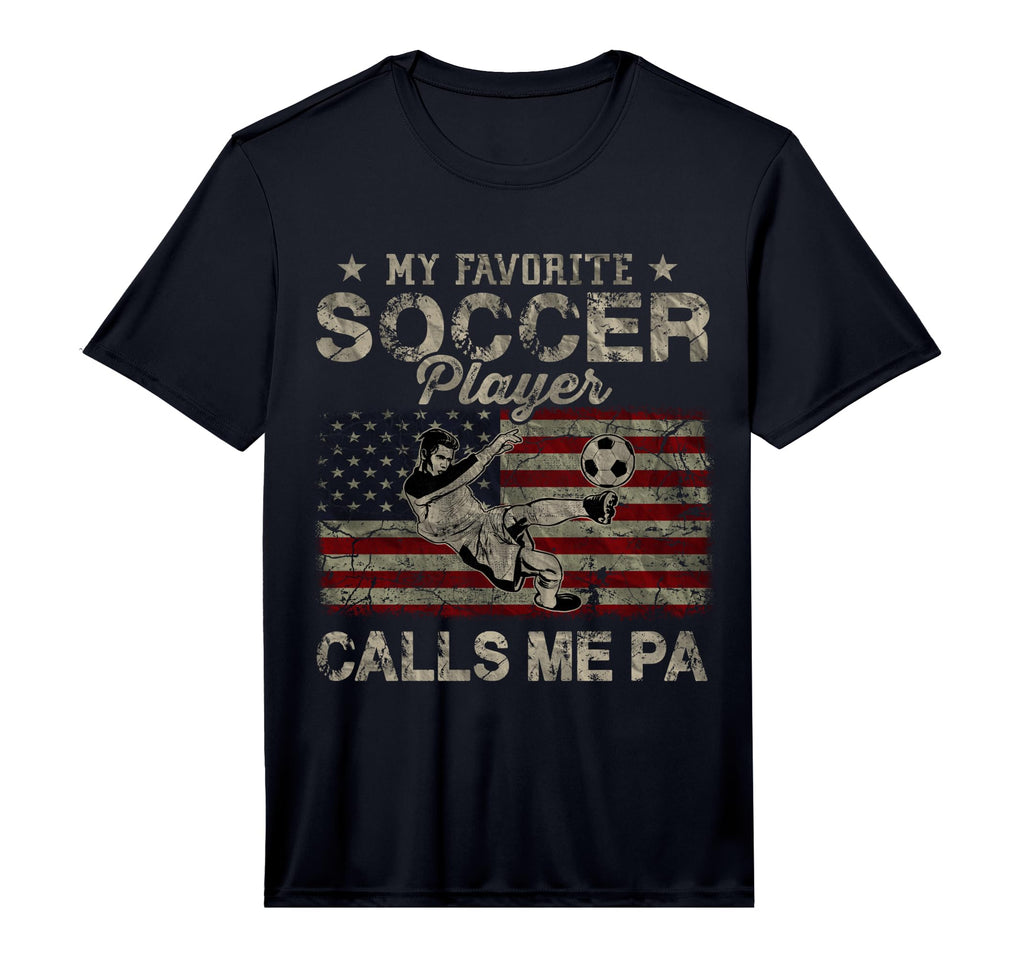 Mens My Favorite Soccer Player Calls Me Pa T-Shirt - Trendy Graphic Unisex