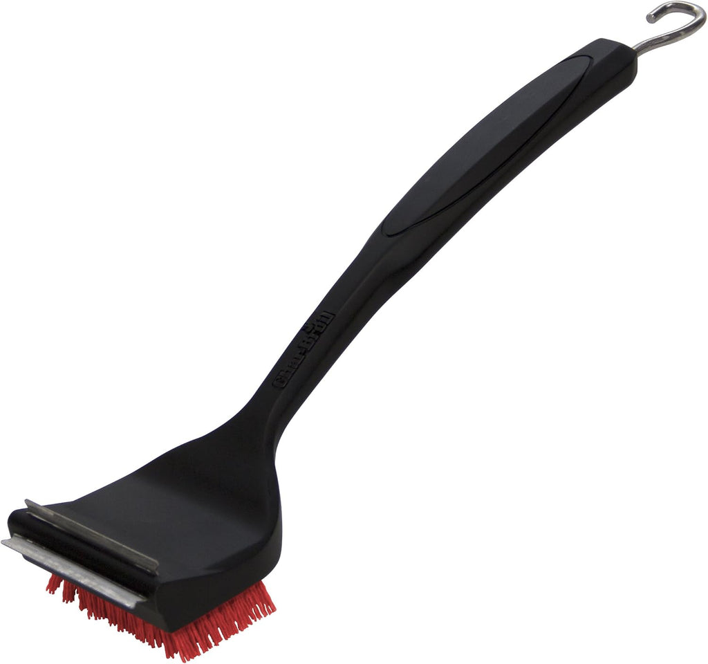 Char-Broil 3-4 Burner Grill Cover + SAFER Nylon Bristle Grill Brush Bundle
