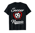 Soccer Nannie Soccer Heart Family T-Shirt - Fun Novelty Design for Adults
