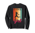 Female Soccer Player Athletic Sweatshirt - Streetwear Style Unisex