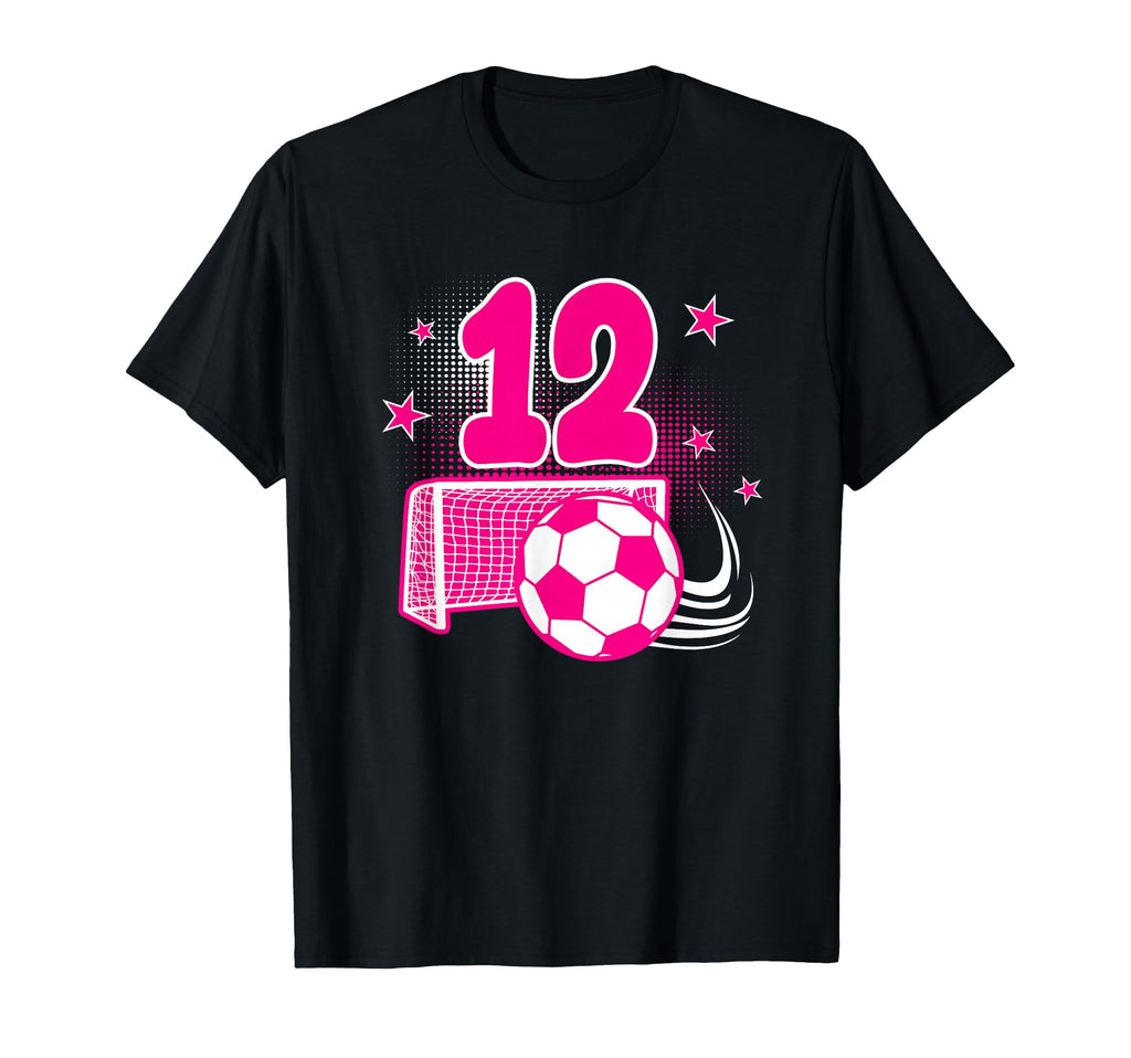 12 Years Old Birthday 12Th Soccer Themed T-Shirt - Minimalist Print Unisex