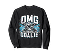 Funny Goalkeeper Ice Hockey Goalie Sweatshirt - Fun Novelty Design Unisex