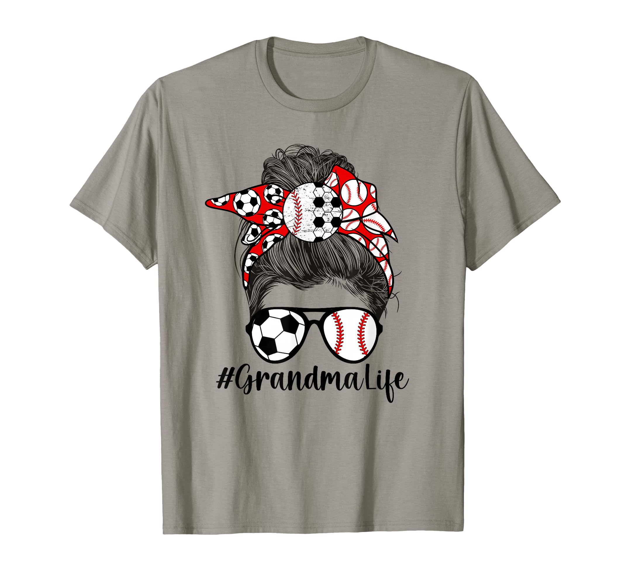 Soccer Baseball Grandma Life Baseball T-Shirt - Trendy Graphic for Adults