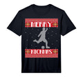 Merry Kickmas Football Player Soccer T-Shirt - Custom Art Print for Adults