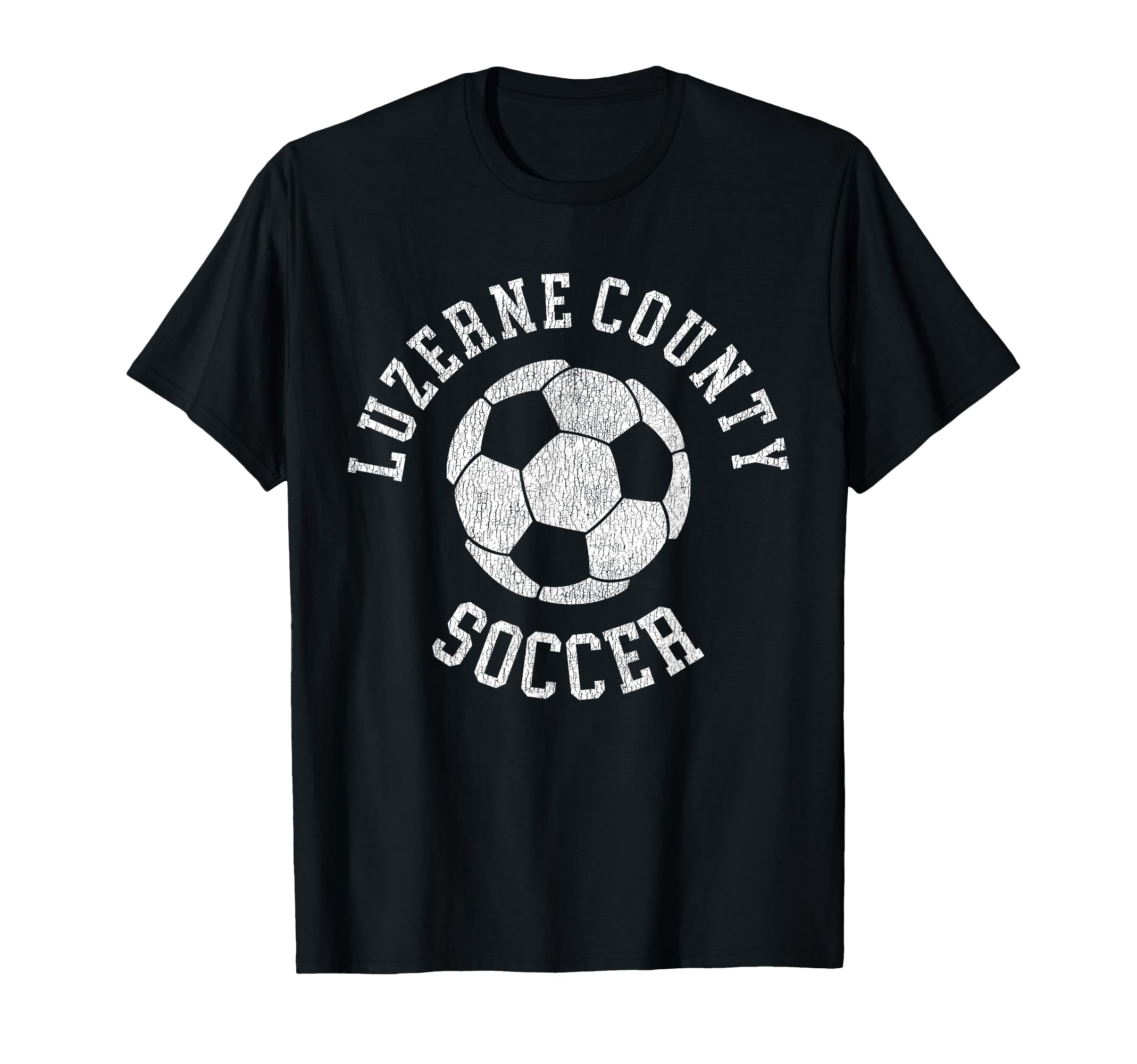 Luzerne County Soccer Distressed T-Shirt - Casual Everyday Wear for Adults