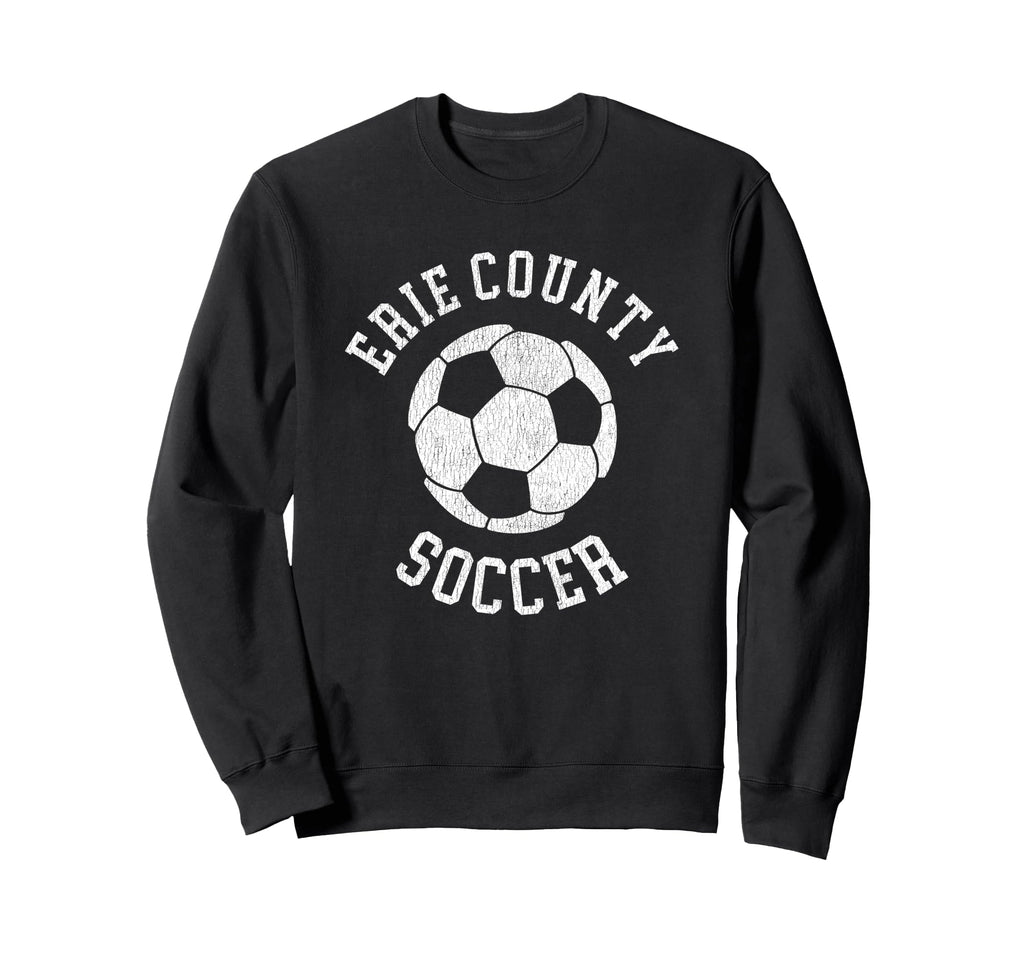 Erie County Soccer Distressed 90S Sweatshirt - Streetwear Style Unisex