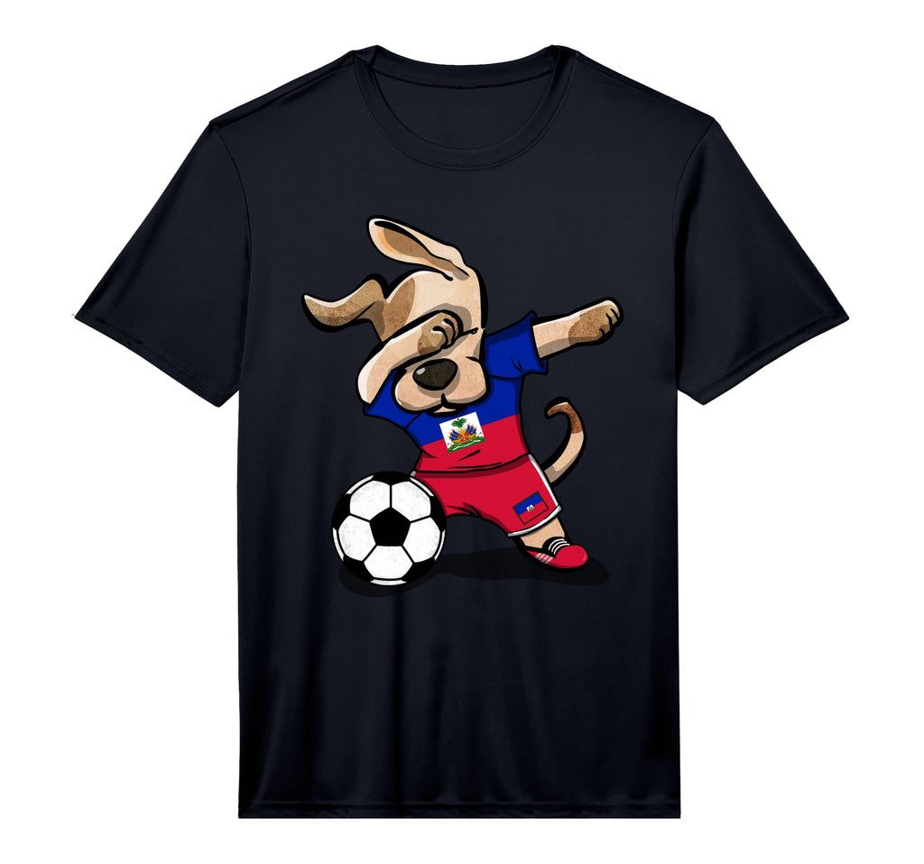 Dabbing Dog Haiti Soccer Jersey Haitian T-Shirt - Minimalist Print Unisex