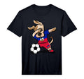 Dabbing Dog Haiti Soccer Jersey Haitian T-Shirt - Minimalist Print Unisex