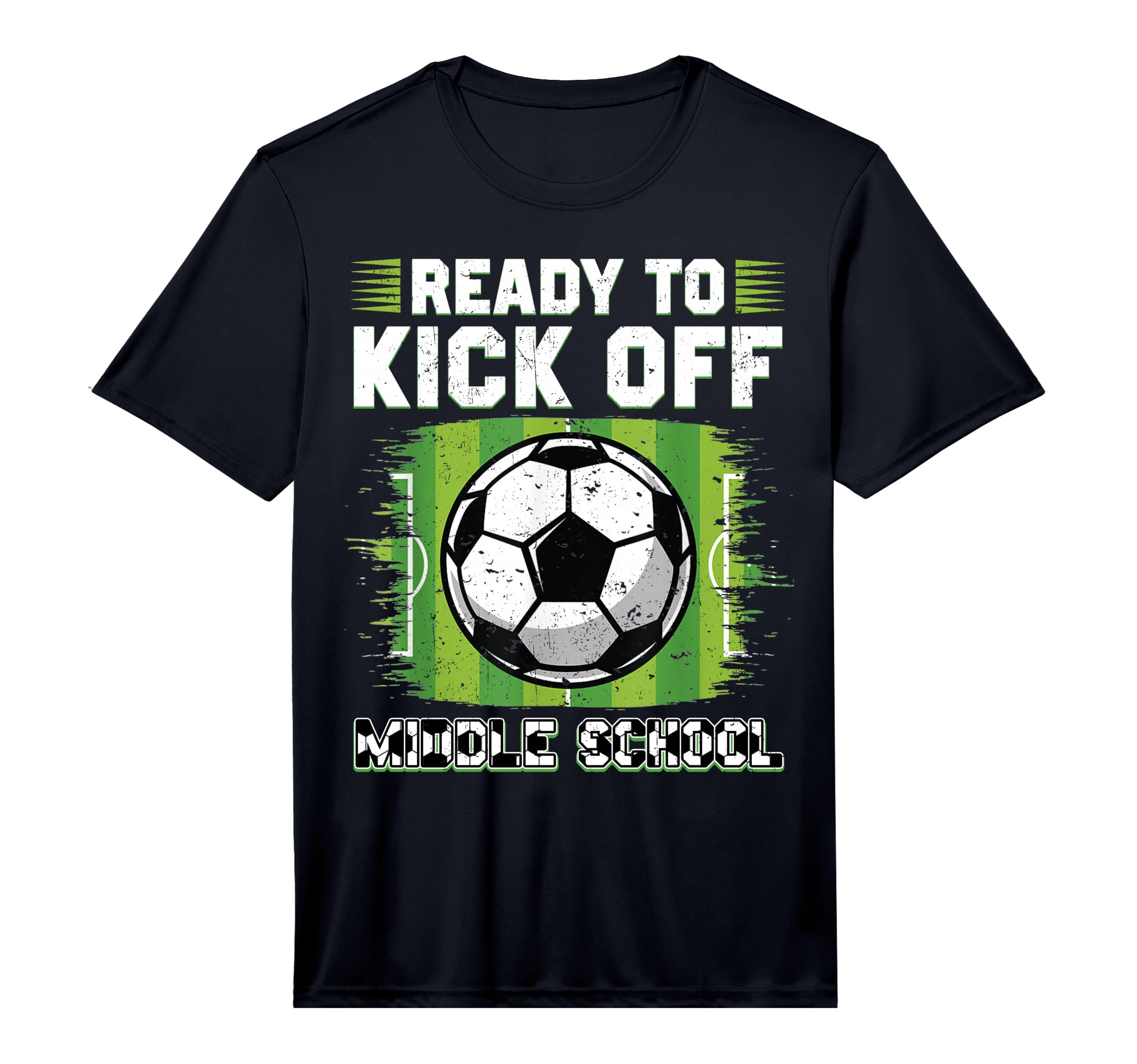 Ready To Kick Off Middle School Soccer T-Shirt - Custom Art Print Unisex