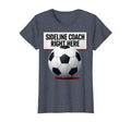 Sideline Coach Soccer Mom T-Shirt - Custom Art Print for Adults