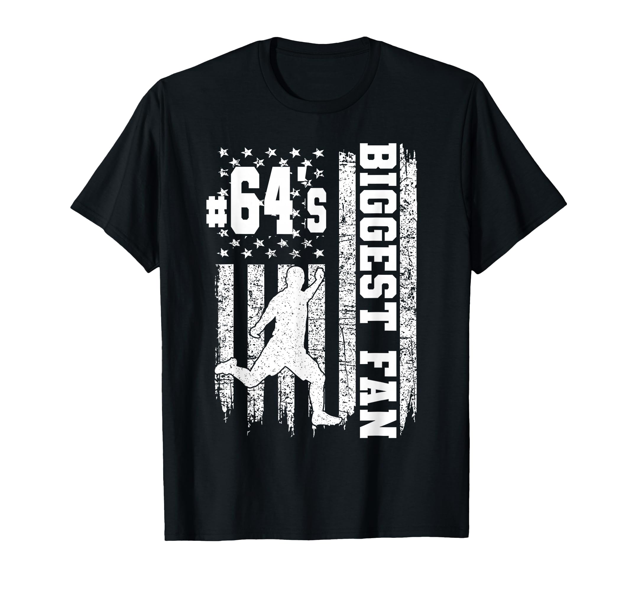 Soccer Biggest Fan Number 64 Proud T-Shirt - Trendy Graphic Unisex