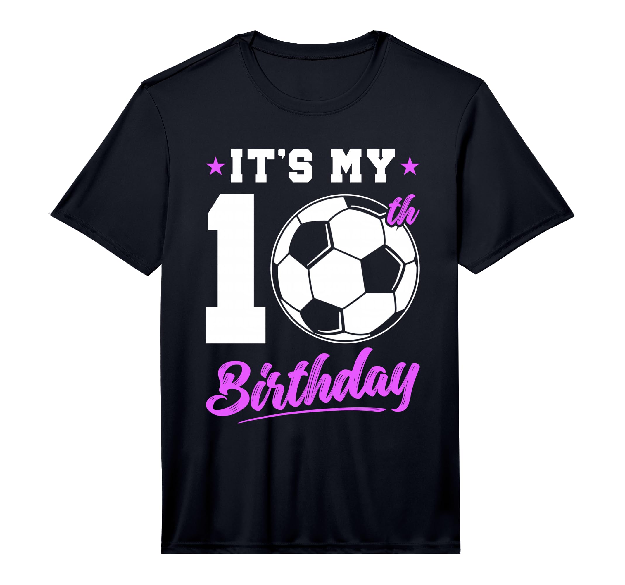 10 Years Old 10Th Birthday Gift Soccer T-Shirt - Trendy Graphic Unisex